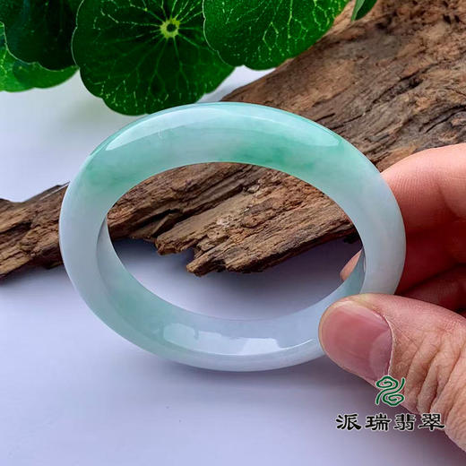 派瑞翡翠 翡翠手镯 糯种 绿色 商品图2