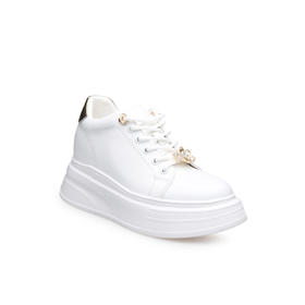 豪麟名鞋奥莱迪嘉女鞋时尚休闲鞋牛皮革DJXXO61WX206金色  原价1960元