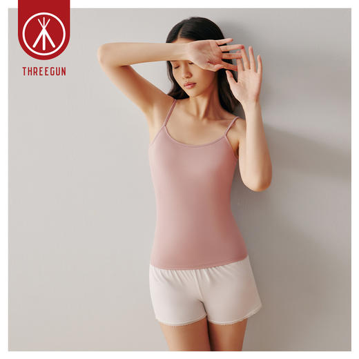 Threegun三枪【匠心系列-100支木代尔】女士吊带衫-30834A011 商品图3