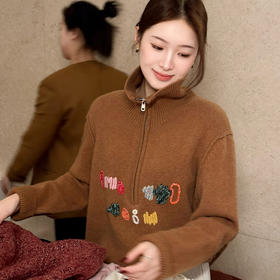 【特价不退换】【部分现货】良木礼山羊绒半拉链上衣（1471F）