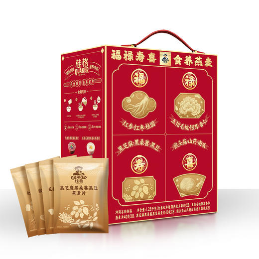 【自提】M 桂格 福禄寿喜食养燕麦礼盒1.28kg 商品图0
