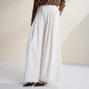 EITIE爱特爱高腰显瘦通勤大气垂坠阔腿裤裙白色休闲裤2026春新款A2605115 商品缩略图2