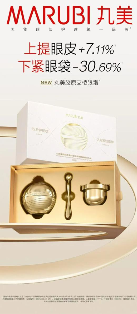 丸美重组胶原蛋白嘭嘭紧致眼霜限定礼盒 商品图3