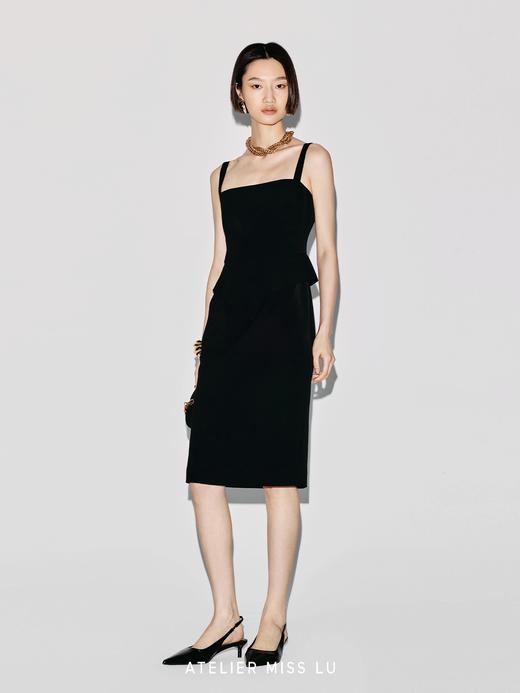 【旋转芭蕾】高腰立体裁片拼接方领连衣裙 商品图2