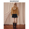 天虹发货：MAXRIENY法式复古收腰A型丝绒短裤25秋款蕾丝拼接伞摆高腰裙裤女(货号:MS86PA505) 商品缩略图3