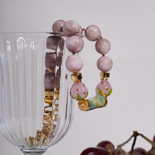 北京仓｜House of Fou-Berry-草莓 粉晶 项链［土耳其设计师］ 商品图1