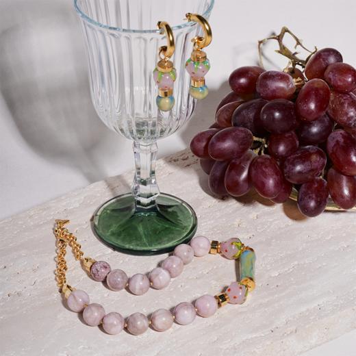 北京仓｜House of Fou-Berry-草莓 粉晶 项链［土耳其设计师］ 商品图4