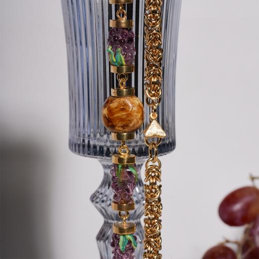 北京仓｜House of Fou-Grape-葡萄 琥珀色 项链［土耳其设计师］ 商品图3