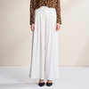 EITIE爱特爱高腰显瘦通勤大气垂坠阔腿裤裙白色休闲裤2026春新款A2605115 商品缩略图4