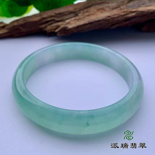 派瑞翡翠 翡翠手镯 糯冰种 绿色 商品图2