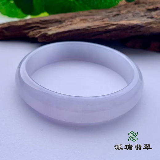 派瑞翡翠 翡翠手镯 糯种 紫色 商品图1