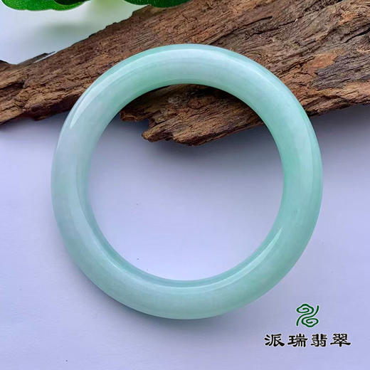 派瑞翡翠 翡翠手镯 糯种 绿色 商品图1