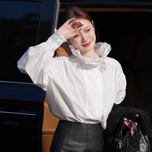 【预售7天】良木礼木耳边衬衫（1501F） 商品图1