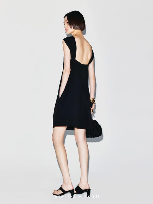 【星星轨迹】海星样式金属装饰层次肩带设计A字连衣裙 商品图4