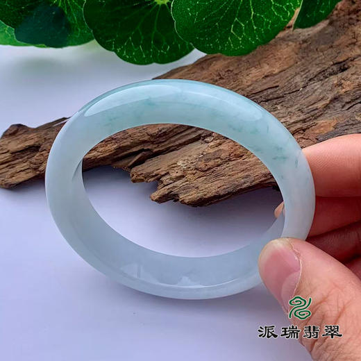 派瑞翡翠 翡翠手镯 糯种 绿色 飘花 商品图1