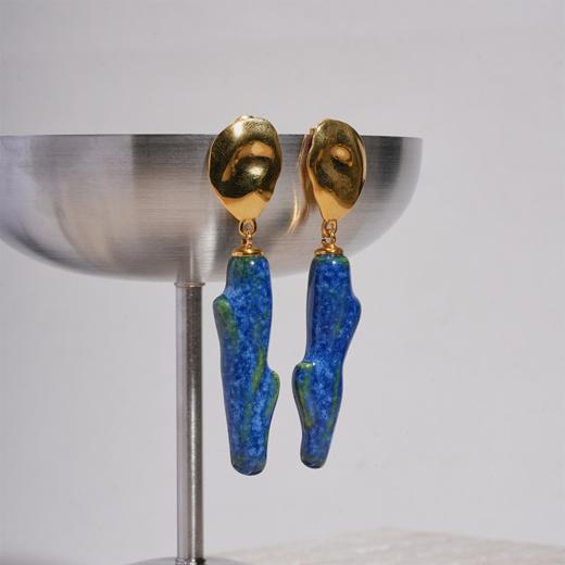 北京仓｜House of Fou-Lake Twig-湖中枝条 大海色 吊坠 耳环［土耳其设计师］ 商品图1