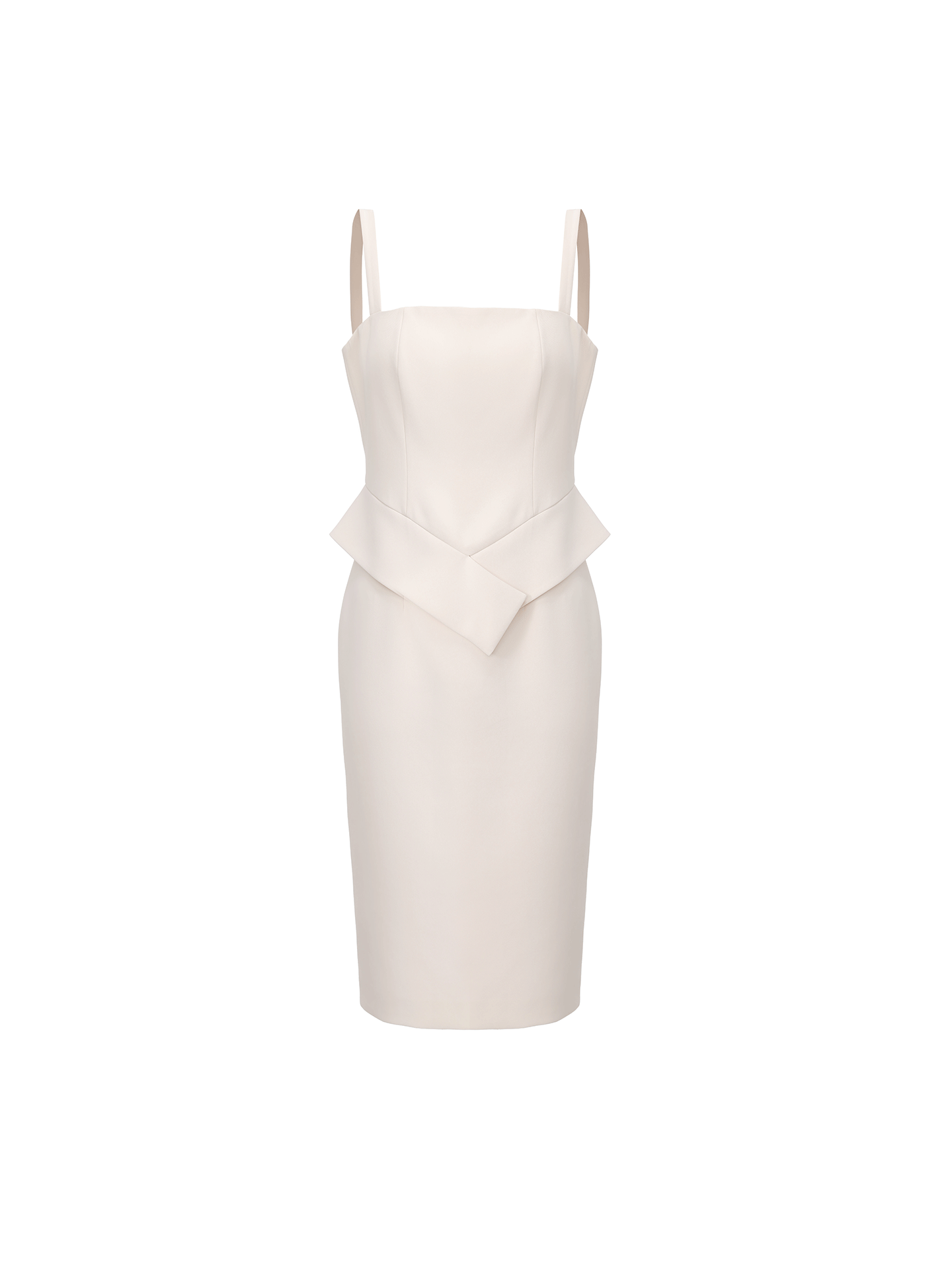 【指尖芭蕾】高腰立体裁片拼接方领连衣裙