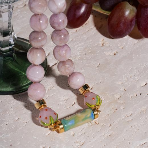 北京仓｜House of Fou-Berry-草莓 粉晶 项链［土耳其设计师］ 商品图3