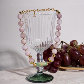 北京仓｜House of Fou-Berry-草莓 粉晶 项链［土耳其设计师］