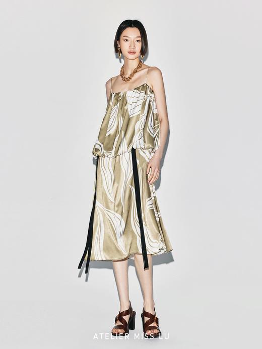 【维纳斯青果】品牌定染印花花苞吊带连衣裙 商品图2