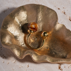 北京仓｜House of Fou-Bon Bon-琥珀色 开口 戒指［土耳其设计师］