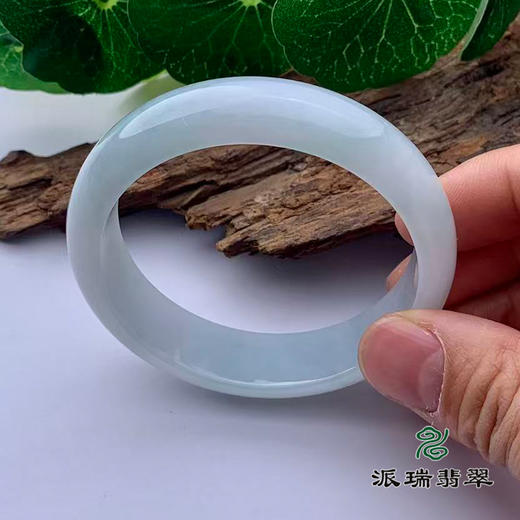 派瑞翡翠 翡翠手镯 糯种 飘花 商品图2