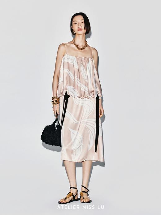 【杜乐丽花园】品牌定染印花花苞吊带连衣裙 商品图1