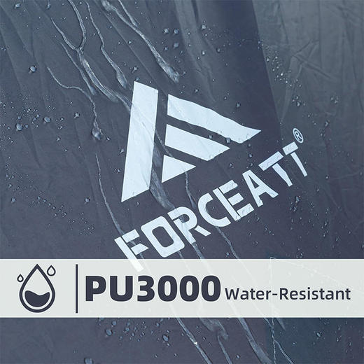 美国 Forceatt 大空间舱式家庭露营帐篷 防水防风 带分体式雨棚和窗帘 X0033ZLYEL 商品图4