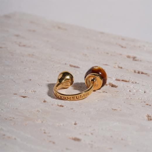 北京仓｜House of Fou-Bon Bon-琥珀色 开口 戒指［土耳其设计师］ 商品图2