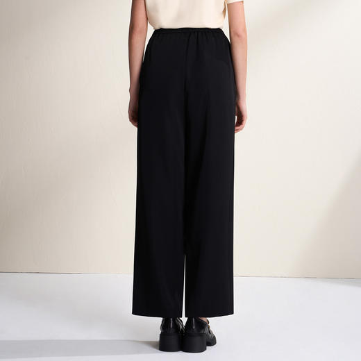 EITIE爱特爱轻松百搭松紧腰显瘦直筒通勤休闲裤2026春季新款A2605105 商品图5