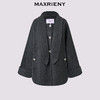 天虹发货：MAXRIENY格雷系穿搭a字廓形羊毛大衣25冬款英伦风单排扣毛呢外套(货号:MS86CT503) 商品缩略图3