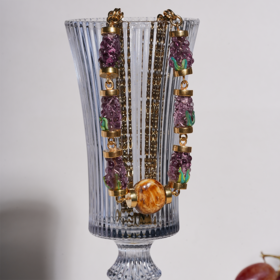 北京仓｜House of Fou-Grape-葡萄 琥珀色 项链［土耳其设计师］