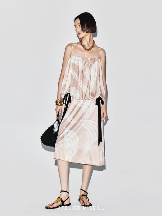 【杜乐丽花园】品牌定染印花花苞吊带连衣裙 商品图2