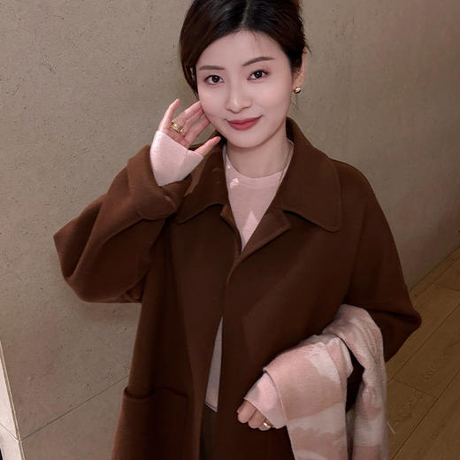 【特价不退换】【预售7天】良木礼翻领羊毛大衣（2711） 商品图3