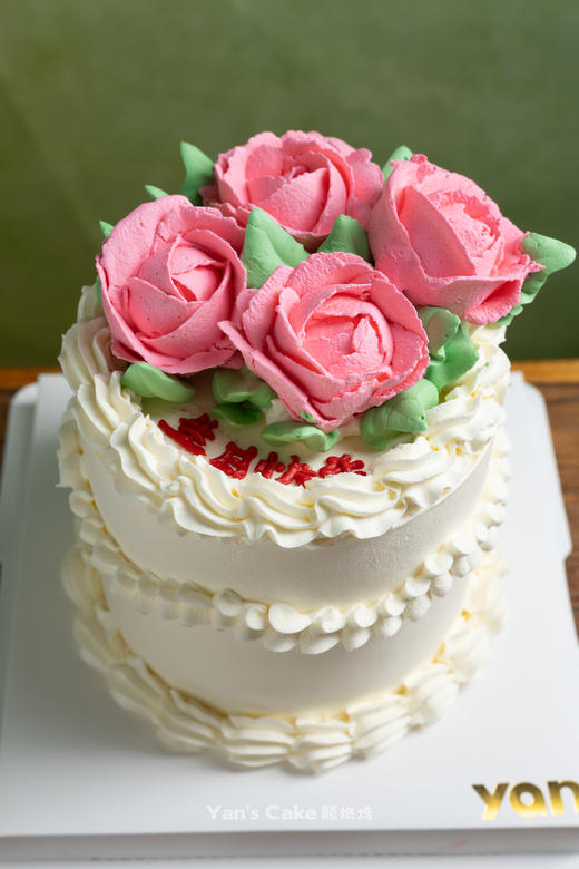 老式复古裱花蛋糕 商品图0