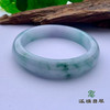 派瑞翡翠 翡翠手镯 糯种 绿色 飘花 商品缩略图3