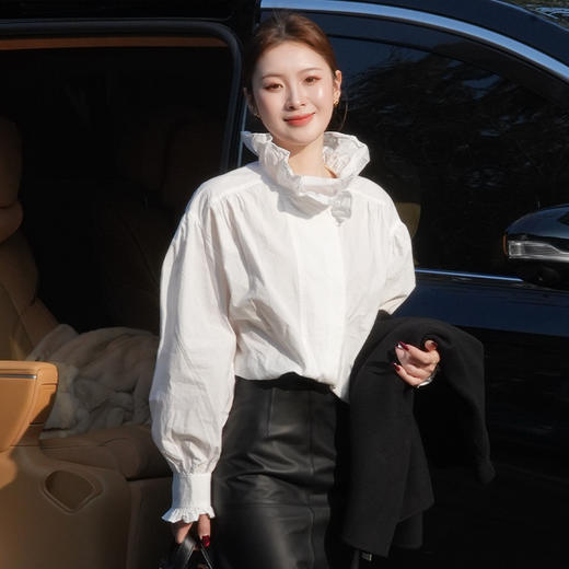 【预售7天】良木礼木耳边衬衫（1501F） 商品图2