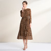 EITIE爱特爱复古棕色波点收腰显瘦气质圆领连衣裙2026春季新款A2607119 商品缩略图3