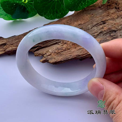 派瑞翡翠 翡翠手镯 糯种 紫色 商品图1