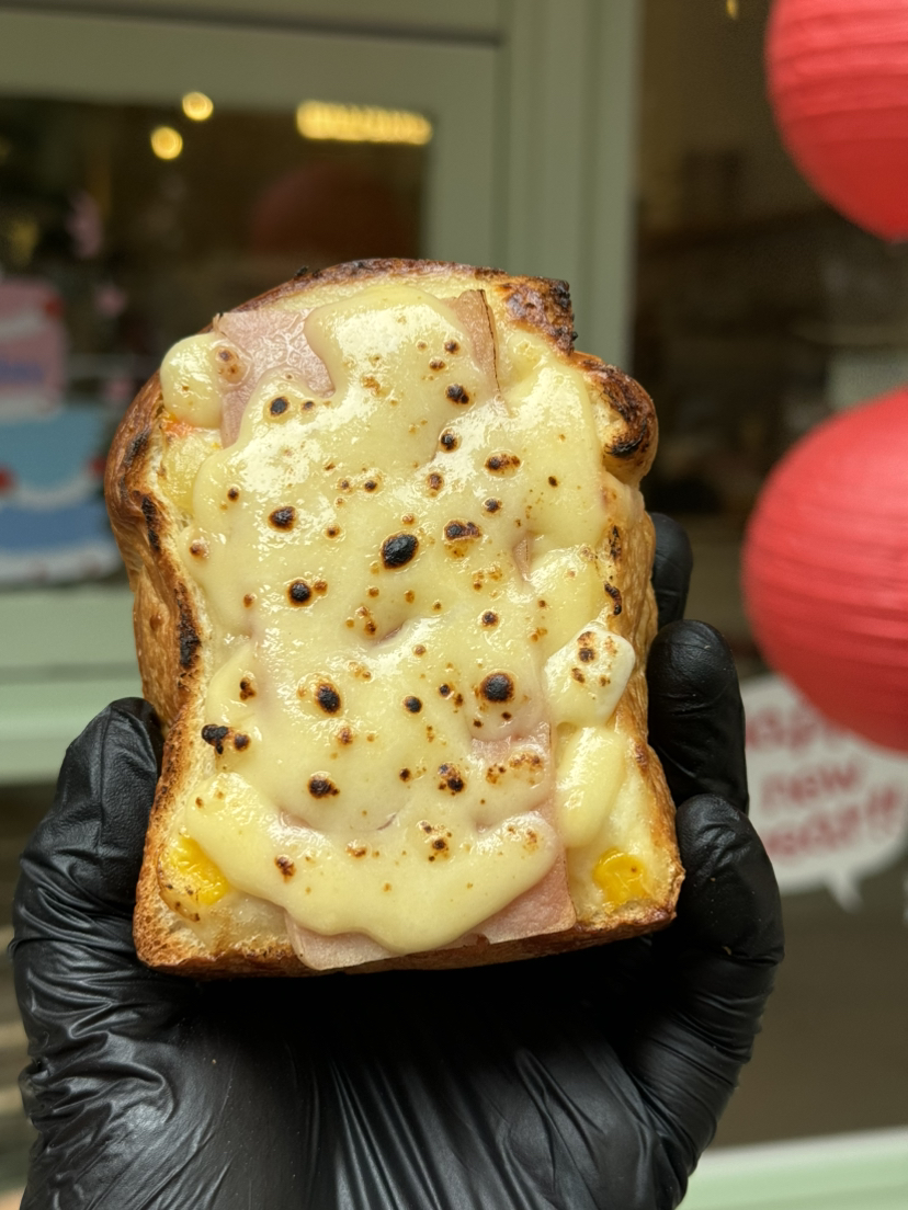 芝士培根土豆泥三明治