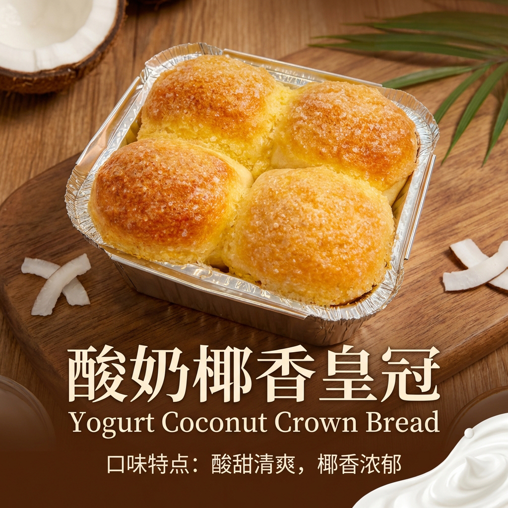 酸奶椰香皇冠