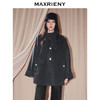 天虹发货：MAXRIENY格雷系穿搭a字廓形羊毛大衣25冬款英伦风单排扣毛呢外套(货号:MS86CT503) 商品缩略图1