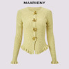 玛克门店发货：MAXRIENY亮片扣装饰收腰套头针织毛衫(货号:MC85SW781) 商品缩略图4