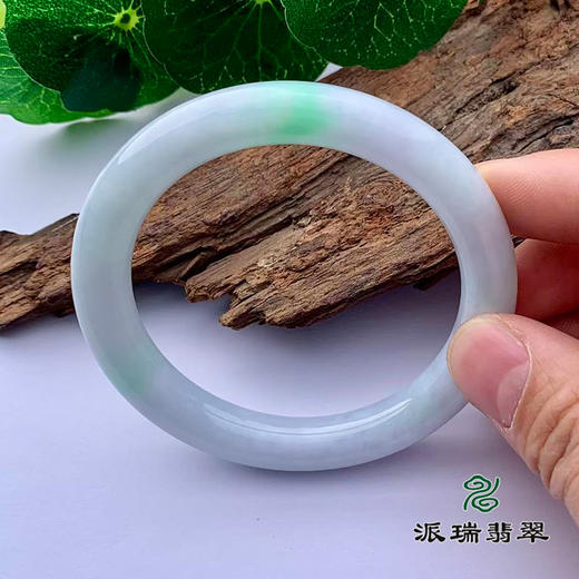 派瑞翡翠 翡翠手镯 糯种 绿色 商品图1