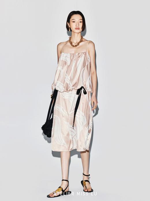 【杜乐丽花园】品牌定染印花花苞吊带连衣裙 商品图3