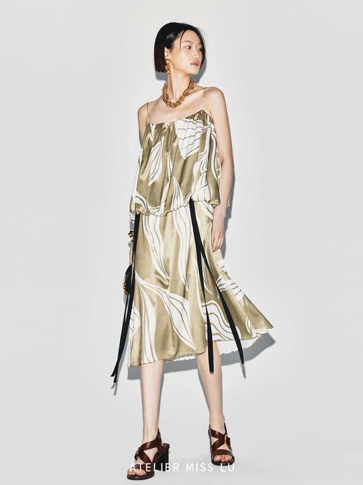 【维纳斯青果】品牌定染印花花苞吊带连衣裙 商品图3