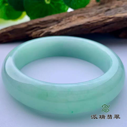 派瑞翡翠 翡翠手镯 糯种 绿色 商品图2
