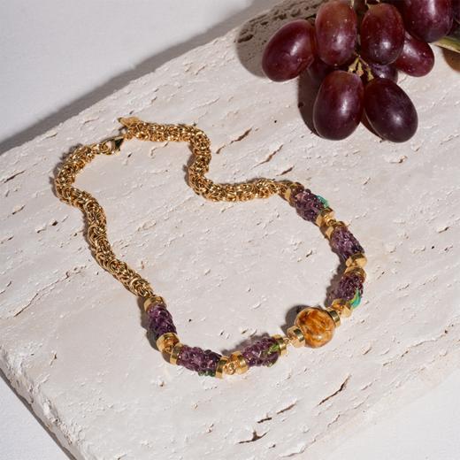 北京仓｜House of Fou-Grape-葡萄 琥珀色 项链［土耳其设计师］ 商品图2
