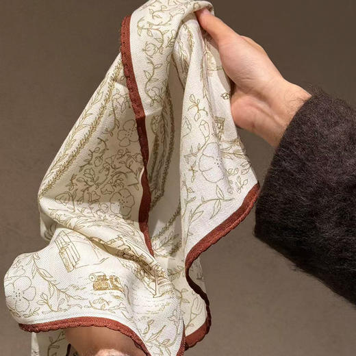 【不退不换】【预售7天】良木礼羊毛丝巾（Q2584142） 商品图2