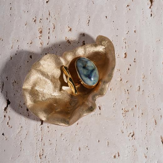 北京仓｜House of Fou-Fin Tulip-海洋色 开口 戒指［土耳其设计师］ 商品图1